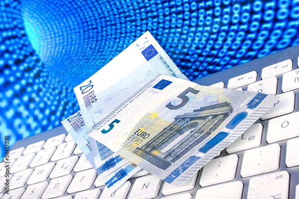 Obraz Geld und Internet