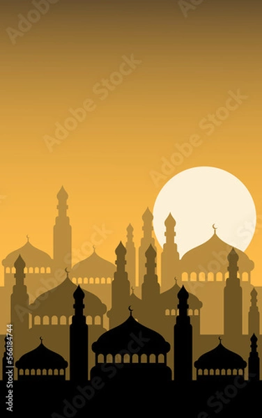 Fototapeta islamic flat design