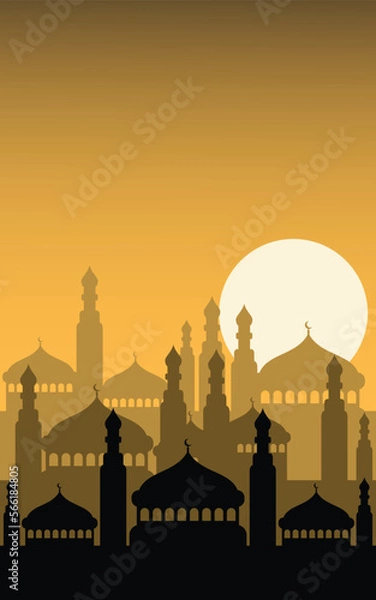 Fototapeta islamic flat design