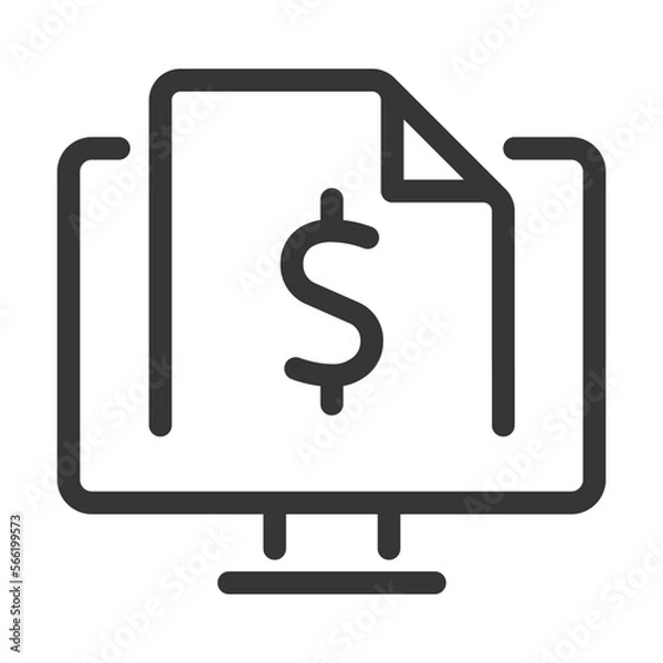 Fototapeta Pixel perfect, editable stroke, up scalable, line, vector bloop icon.