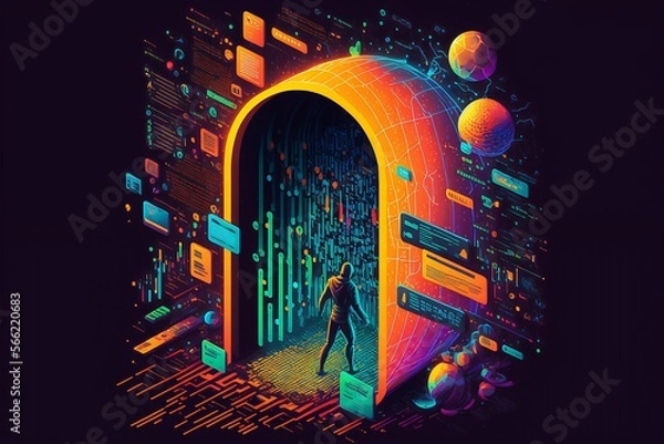 Obraz Cyber security threat - protect your data