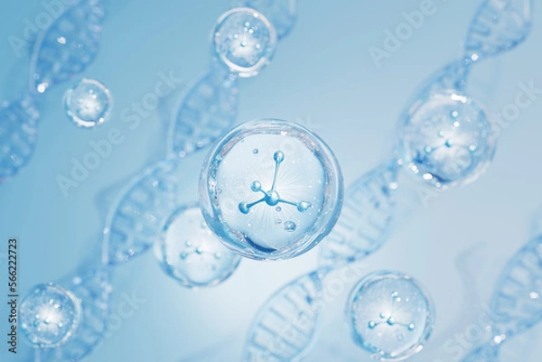 Obraz 3d rendering DNA element concept picture