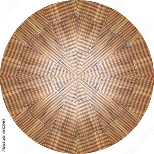 Fototapeta vintage umbrella pattern wooden circle ceiling panel