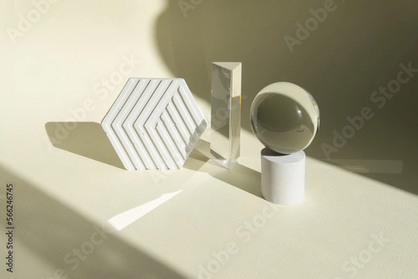 Fototapeta background for design. beautiful abstract background with geometric elements on a light background.