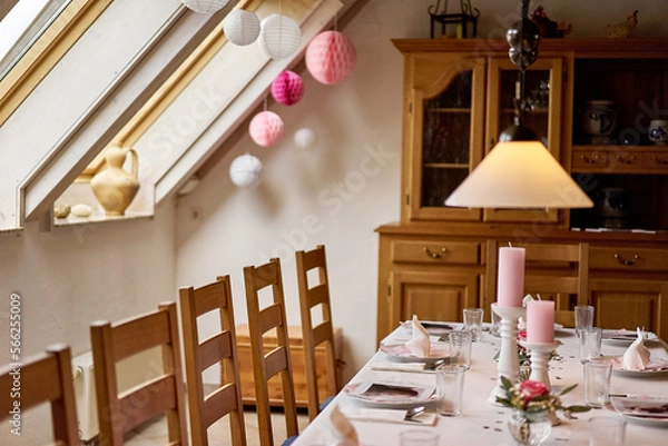 Obraz table setting for a wedding