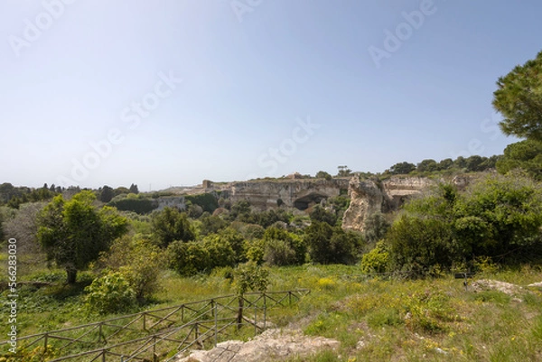 Obraz View of the Latomia del Paradiso in Syracuse