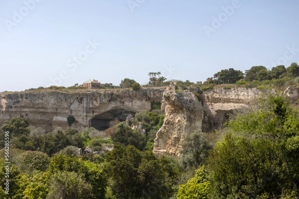 Obraz View of the Latomia del Paradiso in Syracuse