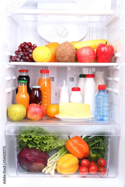Obraz Refrigerator full of food