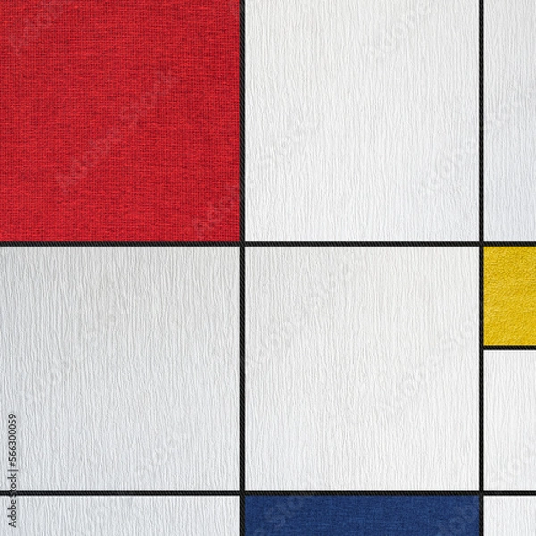 Obraz Abstract composition with colored rectangles.