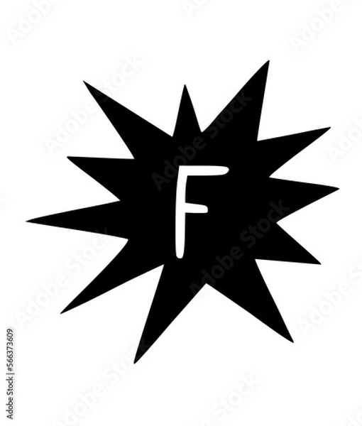 Fototapeta Comic Flash Bang with Mono Font Type