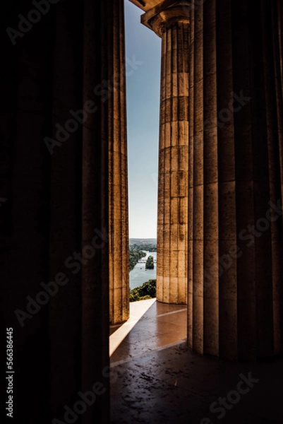 Fototapeta Historic Architecture and River View
