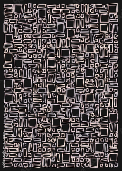 Fototapeta Offset Quads generative art background art illustration