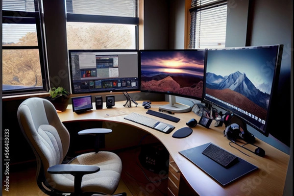 Fototapeta Technology workstation