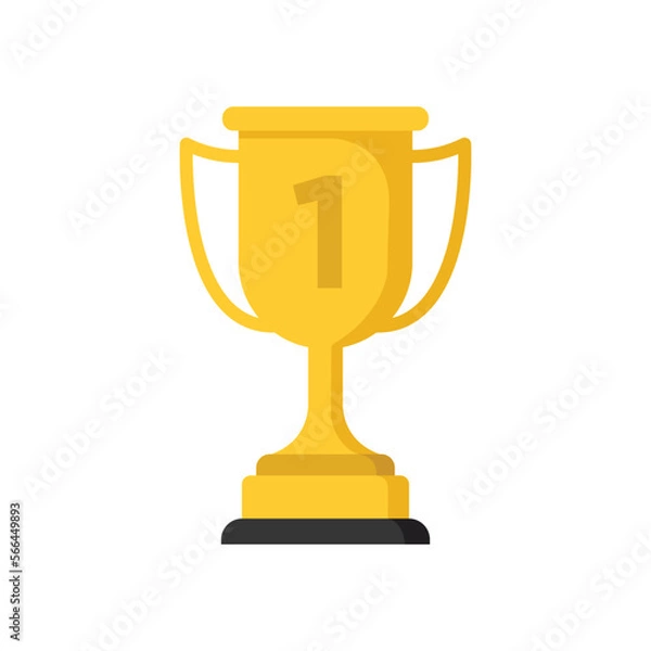 Fototapeta trophy icon vector design template simple and modern