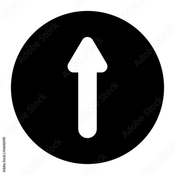 Obraz up arrow glyph icon