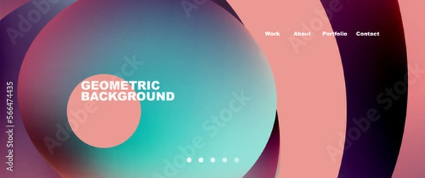 Fototapeta Fluid shapes vector abstract background