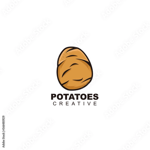 Obraz potato mascot design template logo vector