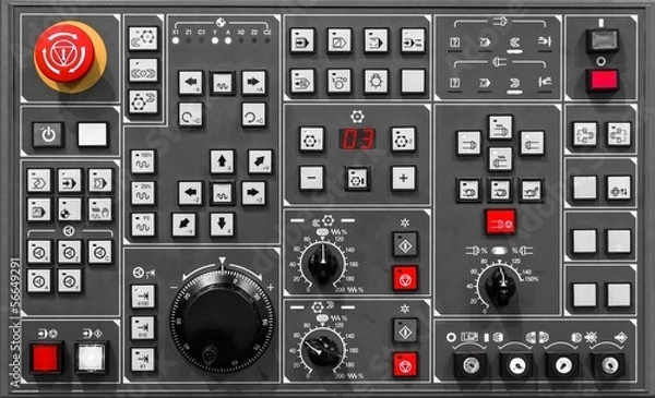 Obraz Tekstura panelu sterowania