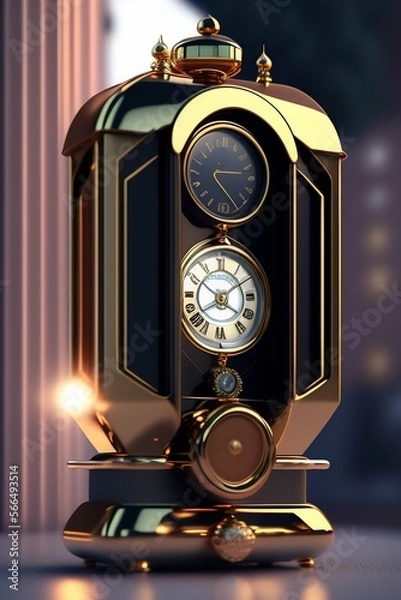 Fototapeta futuristic handheld Time Machine.