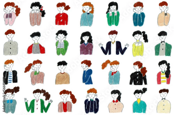 Fototapeta 男の子と女の子