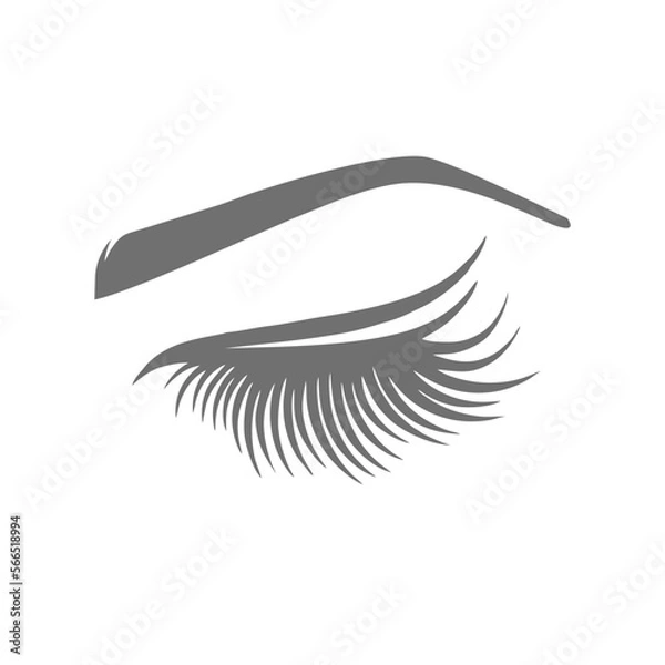 Obraz pretty eyelashes logo