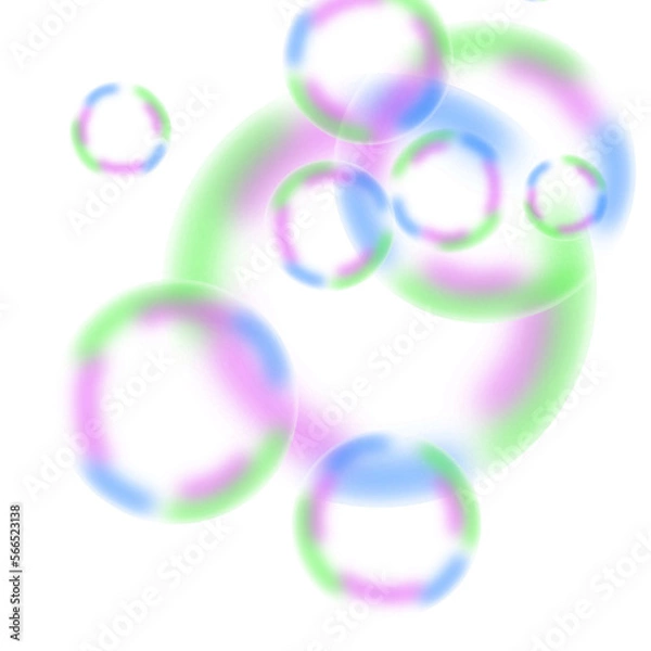 Obraz Transparent rainbow soap bubble