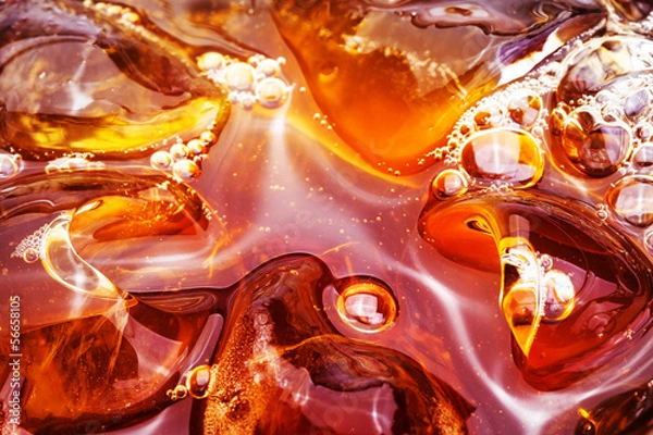 Obraz close up cold soft drink and ice