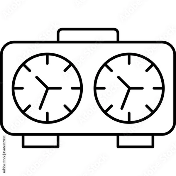 Fototapeta Clock which can easily edit or modify

