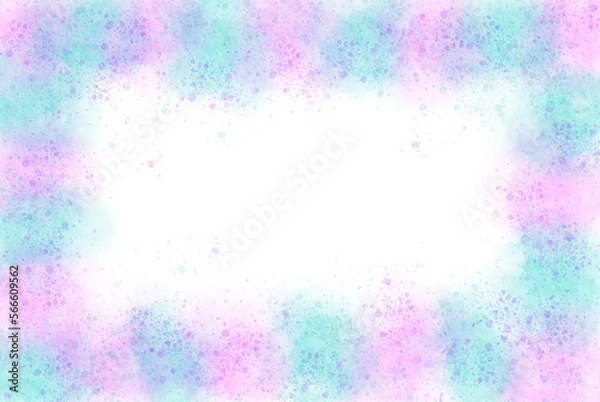 Fototapeta Rainbow Watercolor Background with Empty Space for Text 