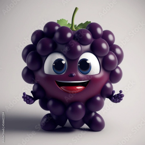 Obraz Cute Grape Character