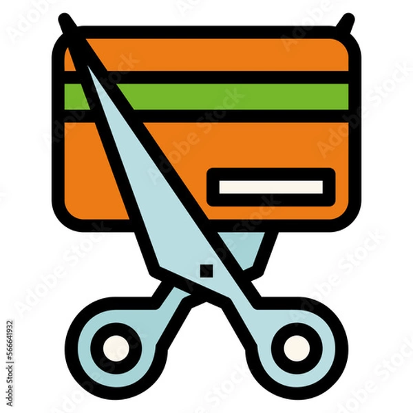 Obraz Destroy filled outline icon