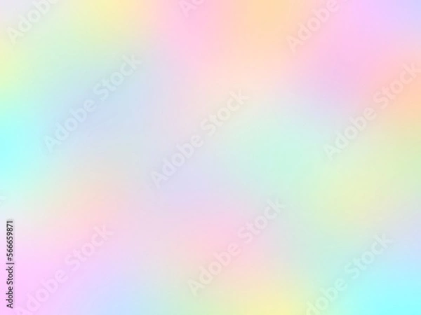 Obraz 虹色パステルカラーのふんわりグラデーション背景