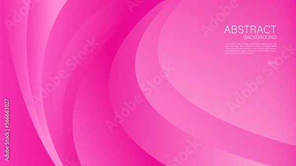 Fototapeta Pink abstract background, pink background for valentine, web background, wave graphic, Geometric vector, Minimal Texture, pink cover design, flyer template, banner, wall decoration, wallpaper