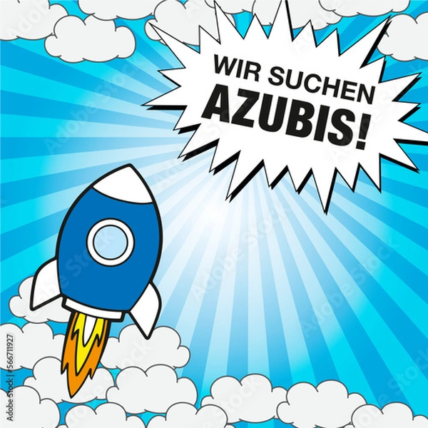 Obraz Azubis, Suchanzeige, Wir suchen Azubis