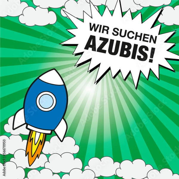 Fototapeta Azubis, Suchanzeige, Wir suchen Azubis