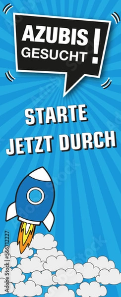 Obraz Roll-Up, Display, Wir suchen Azubis, Azubi, Ausbildung,