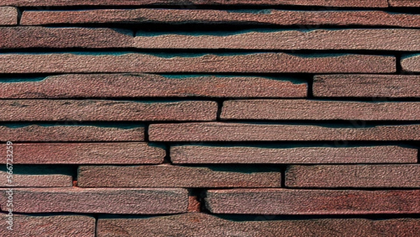 Obraz Background of brick wall texture. Close up of brick wall texture. 3d rendering.