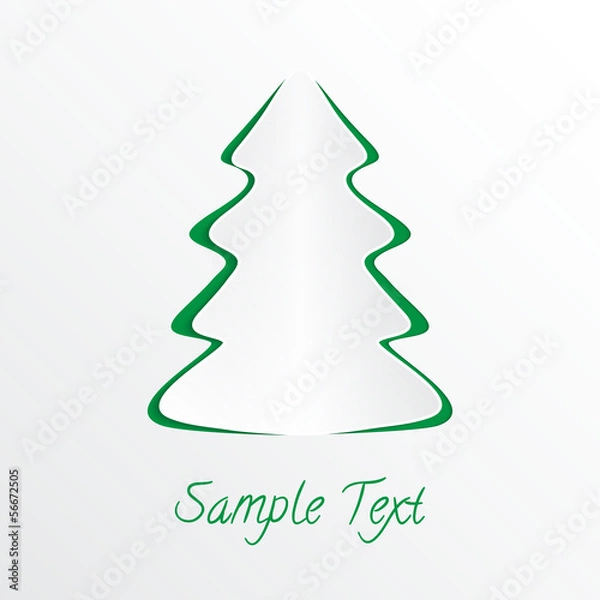 Obraz paper Christmas tree