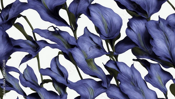 Obraz seamless pattern, abstract floral background. created using generative ai technology