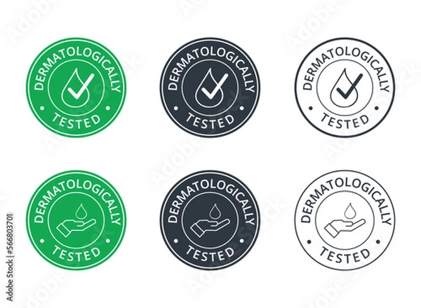 Fototapeta Set of Dermatollogically symbols.