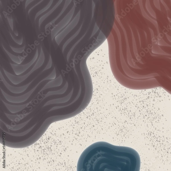 Obraz Abstract shape background with waves and textured