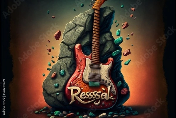 Obraz guitar and music