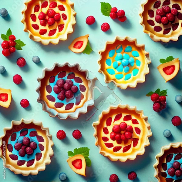 Fototapeta berry_tartlets