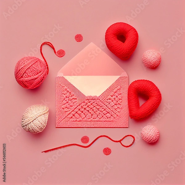 Fototapeta envelope with heart