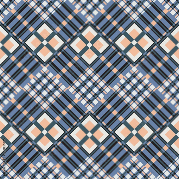 Obraz Blue argyle pattern