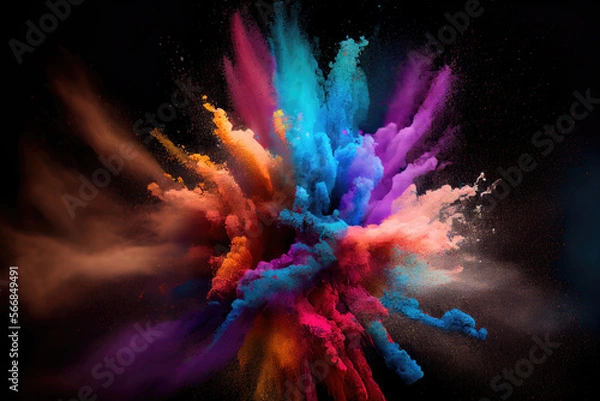 Obraz Background with colorful paint