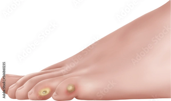 Obraz 발 티눈 메디컬일러스트