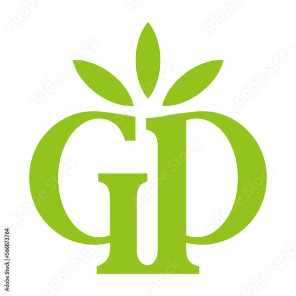 Fototapeta GP cannabis logo