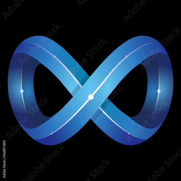 Fototapeta abstract infinity symbol
