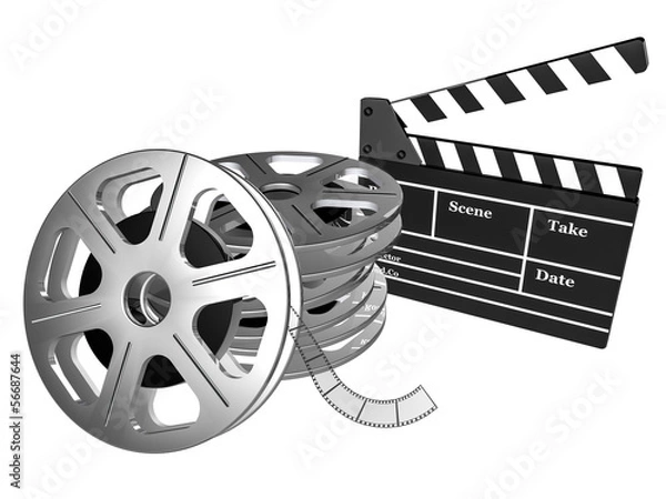 Obraz Filmklappe aufeinander